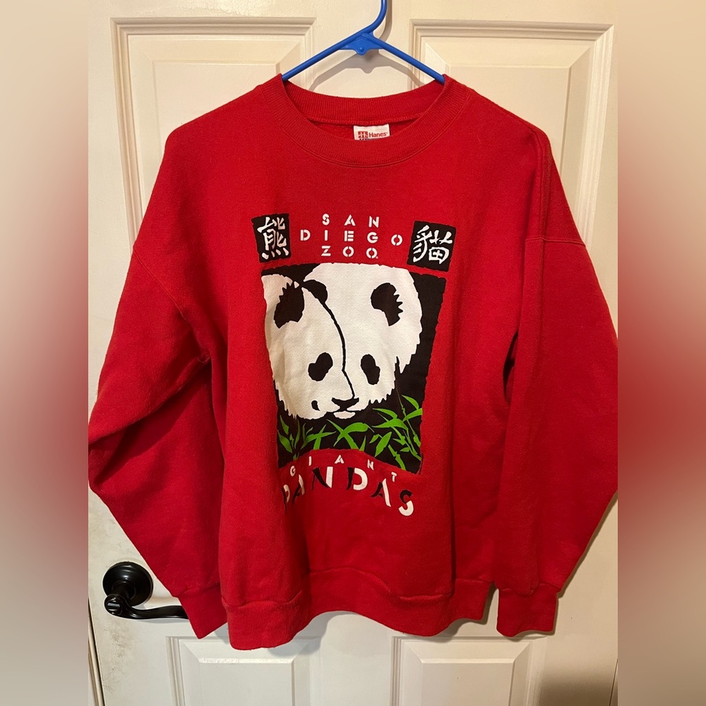 Vintage San Diego Zoo Giant Pandas Pullover Sweatshirt